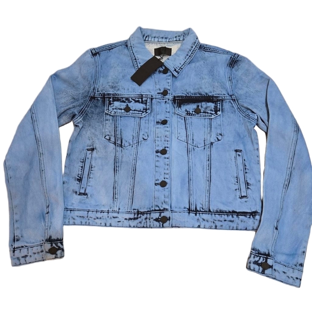 RTA Denim Jacket Women's Size Large NWT